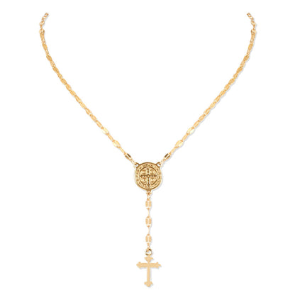 Fashion Cross Alloy Plating Necklace