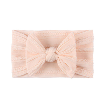 Fashion Solid Color Bow Knot Cloth Hair Band