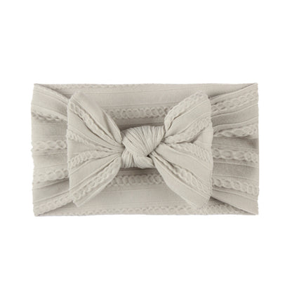 Fashion Solid Color Bow Knot Cloth Hair Band