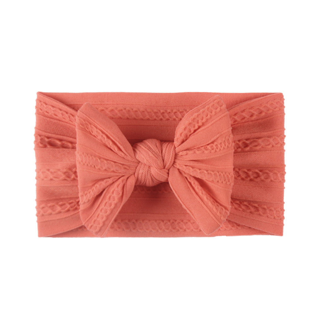 Fashion Solid Color Bow Knot Cloth Hair Band