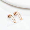 Simple Style Pin Stainless Steel Ear Studs Plating No Inlaid Stainless Steel Earrings