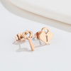 Fashion Key Lock Plating 304 Stainless Steel No Inlaid 18K Gold Plated Ear Studs