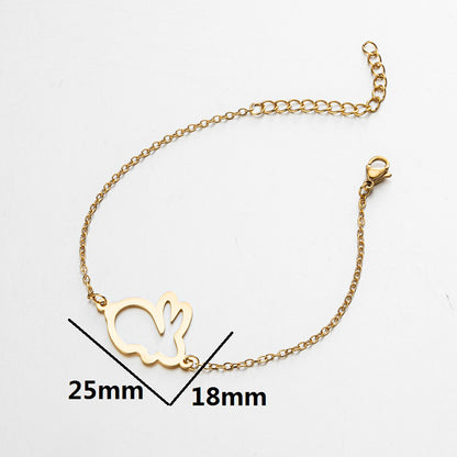 Fashion Animal Stainless Steel Bracelets Plating No Inlaid Stainless Steel Bracelets