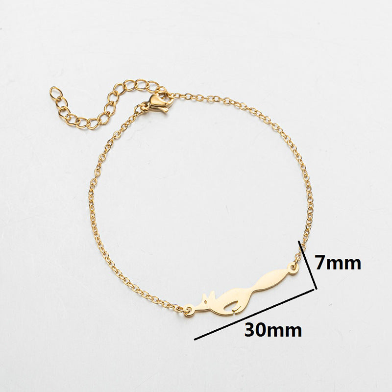 Fashion Animal Stainless Steel Bracelets Plating No Inlaid Stainless Steel Bracelets