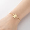 1 Piece Simple Style Leaf Ball Stainless Steel Plating Bracelets