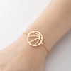 1 Piece Simple Style Leaf Ball Stainless Steel Plating Bracelets