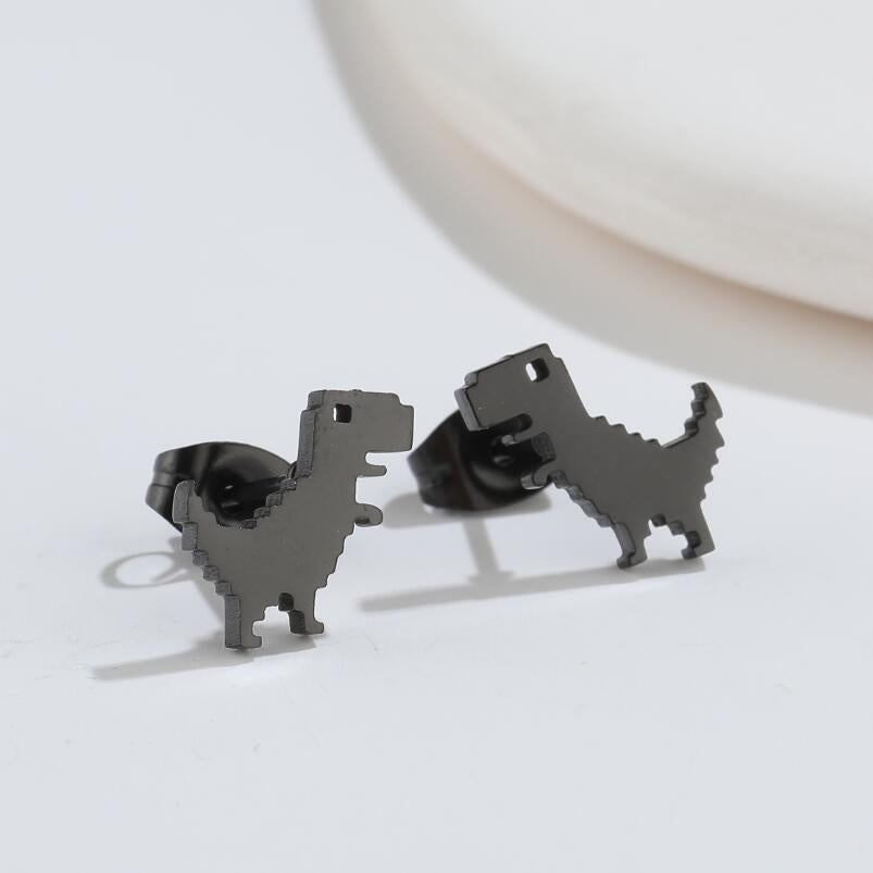 Simple Style Animal Titanium Steel Ear Studs Plating No Inlaid Stainless Steel Earrings