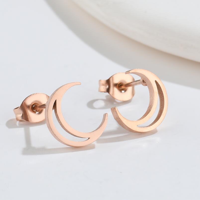 Simple Style Animal Titanium Steel Ear Studs Plating No Inlaid Stainless Steel Earrings