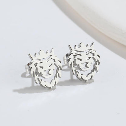 Simple Style Animal Titanium Steel Ear Studs Plating No Inlaid Stainless Steel Earrings