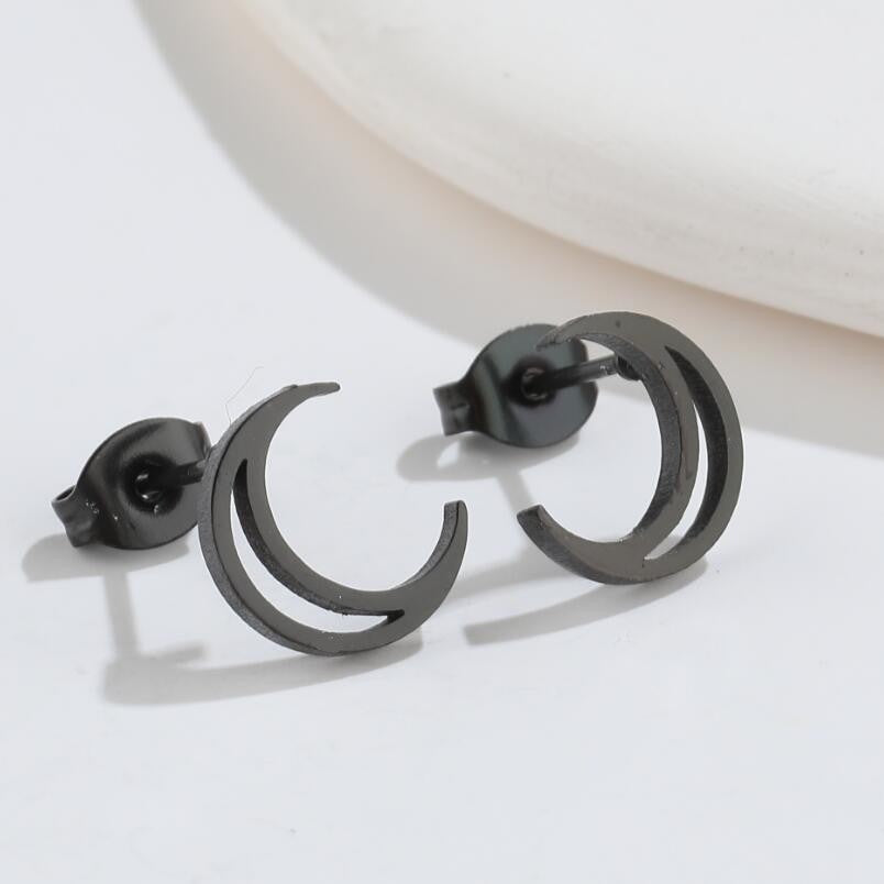 Simple Style Animal Titanium Steel Ear Studs Plating No Inlaid Stainless Steel Earrings