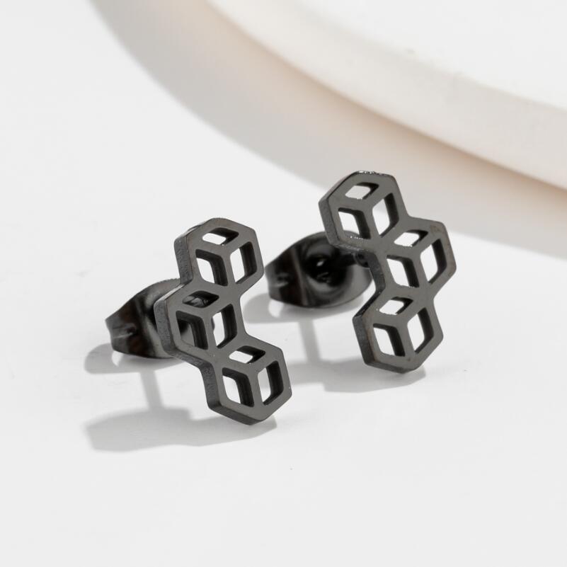 Simple Style Animal Titanium Steel Ear Studs Plating No Inlaid Stainless Steel Earrings