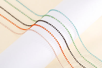 New Stainless Steel Bracelet Woven Chain Ethnic Style Multicolor Fashion Diy Necklace Wholesale