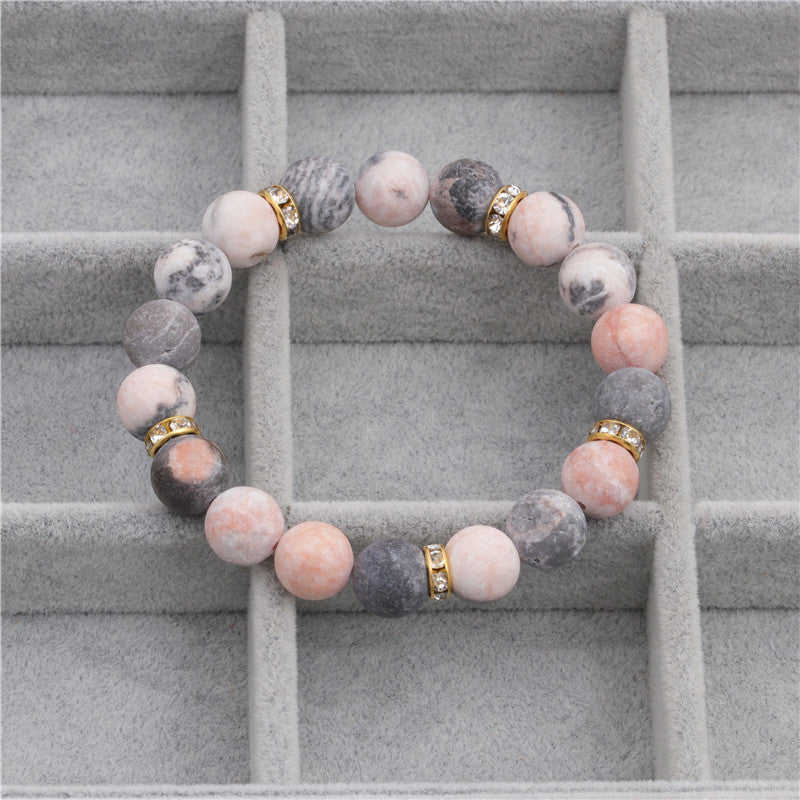 Retro Multicolor Natural Stone Beaded Bracelets