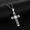 Fashion Cross Stainless Steel Plating Necklace