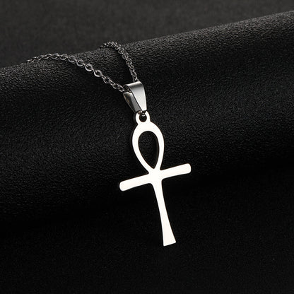 Fashion Cross Stainless Steel Plating Necklace