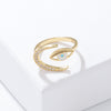 Novelty Eye Copper Open Ring Plating Inlaid Zircon Zircon Copper Rings