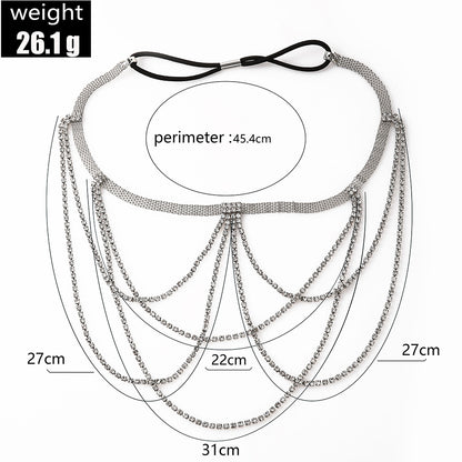 Sexy Geometric Alloy Inlay Artificial Rhinestones Body Chain