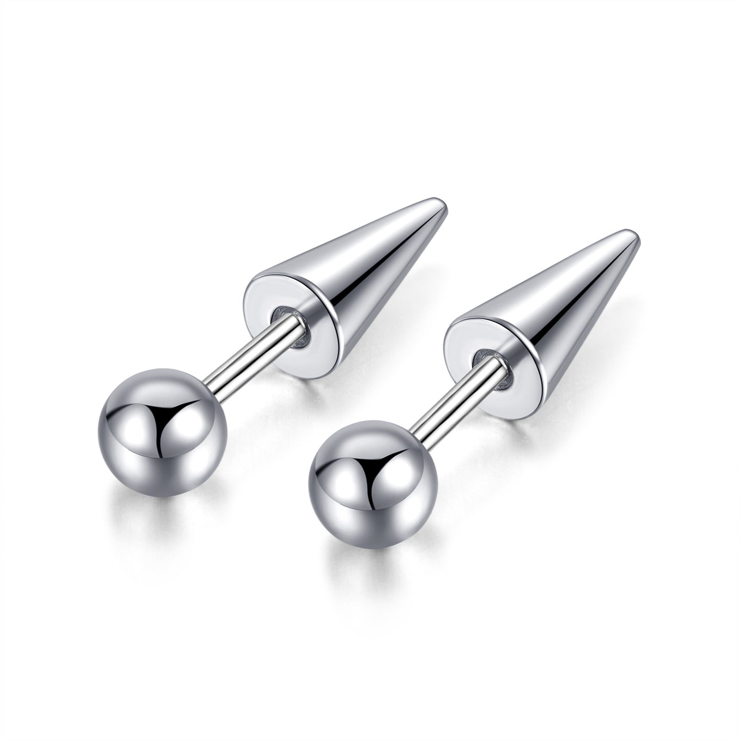 Fashion Geometric Stainless Steel Ear Studs Plating Stainless Steel Earrings