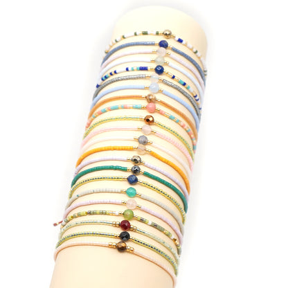 Bohemian Solid Color Beaded Wholesale Bracelets