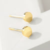 Simple Style Geometric Gold Plated Stainless Steel Ear Studs