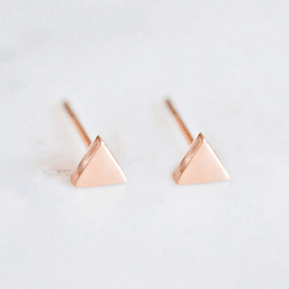 Simple Style Geometric Gold Plated Stainless Steel Ear Studs