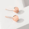 Simple Style Geometric Gold Plated Stainless Steel Ear Studs