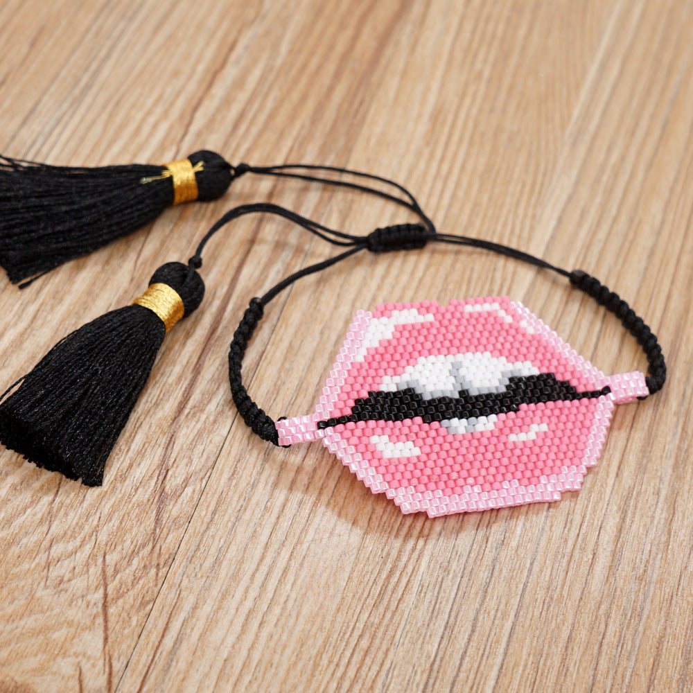 1 Piece Fashion Mouth Plastic Handmade Unisex Bracelets