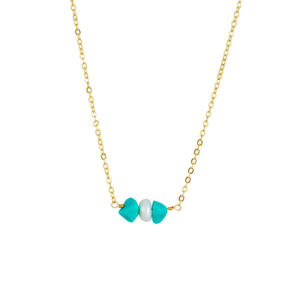 Mama Geometric Copper 14k Gold Plated Birthstone Necklace In Bulk