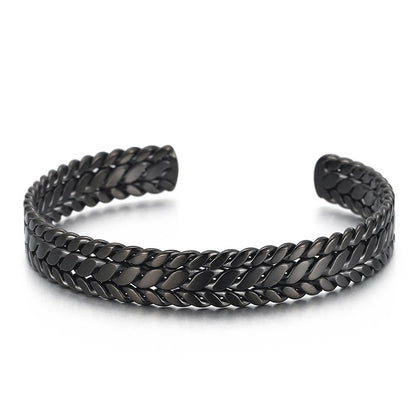 Fashion Leaf Titanium Steel Bracelets Plating Stainless Steel Bracelets