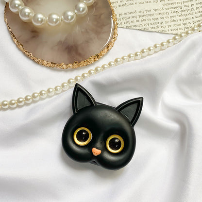 Original Adhesive Portable Make-Up Mirror Selfie Ring Ins Style 3d Cute Cat Mobile Phone Airbag Bracket