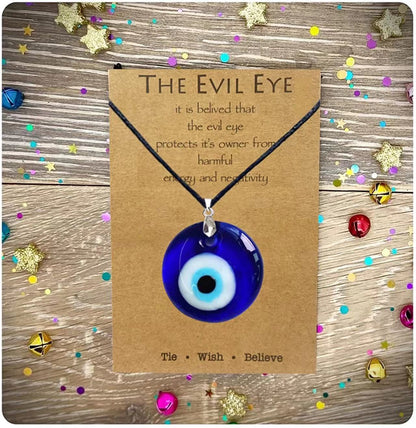 Retro Geometric Eye Stainless Steel Necklace Splicing Stainless Steel Necklaces