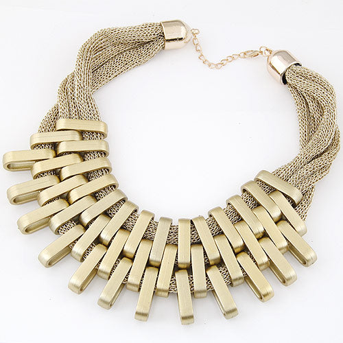 Modern Style Geometric Cotton Splicing Women's Necklace