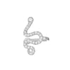 Simple Style Snake Copper Ear Clips Plating Zircon Copper Earrings