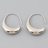 Simple Style C Shape Metal Copper Earrings