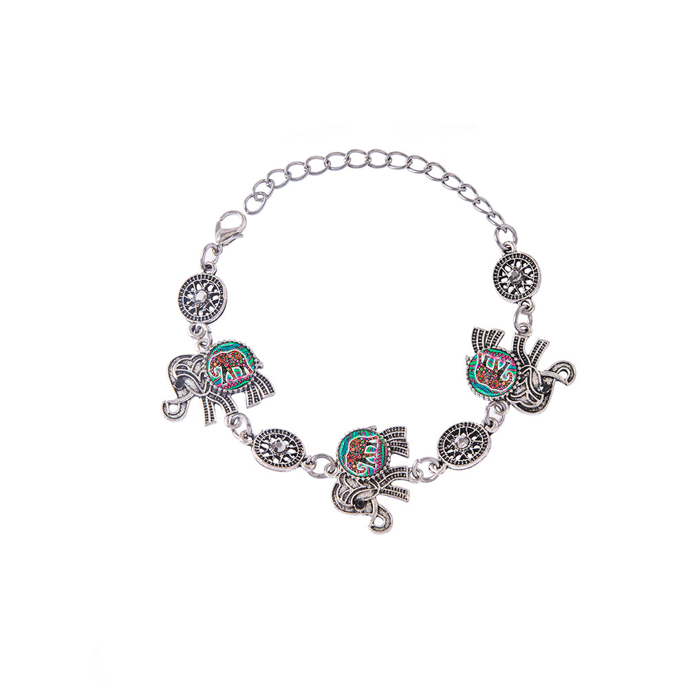 Casual Animal Alloy Glass Women's Bracelets Earrings Necklace