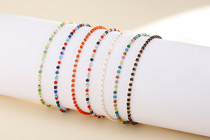 New Stainless Steel Bracelet Woven Chain Ethnic Style Multicolor Fashion Diy Necklace Wholesale