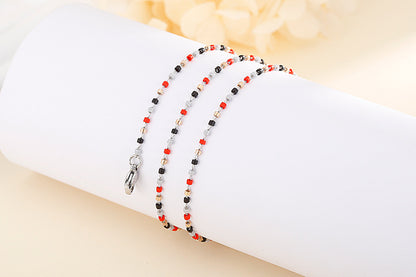 New Stainless Steel Bracelet Woven Chain Ethnic Style Multicolor Fashion Diy Necklace Wholesale