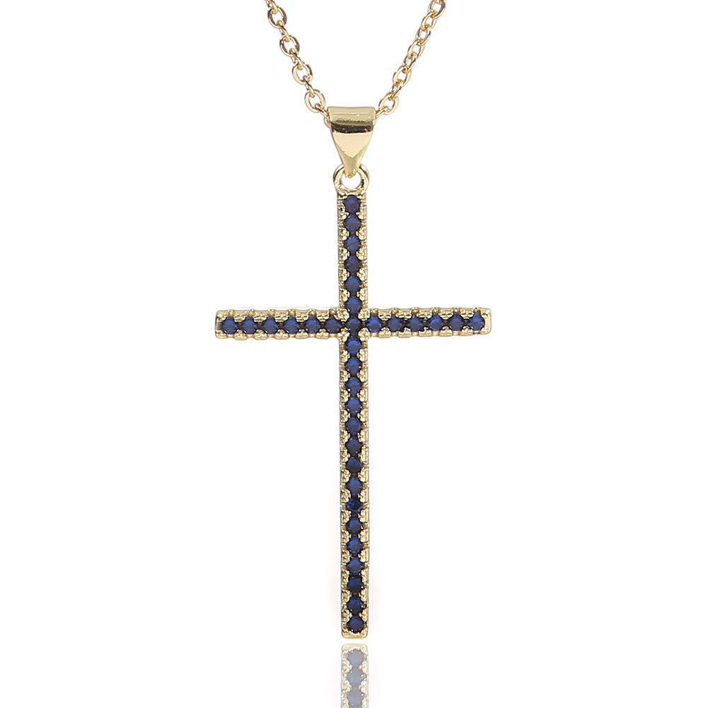 Fashion Cross Copper Pendant Necklace In Bulk