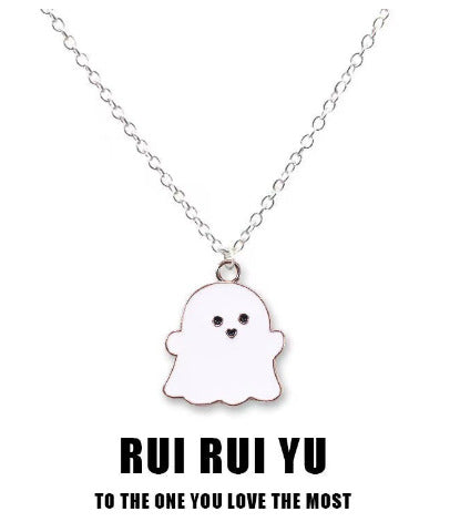 Cute Ghost Alloy Halloween Unisex Pendant Necklace