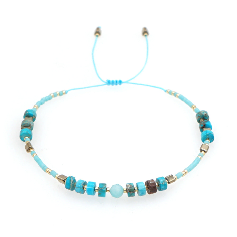 Ethnic Style Geometric Natural Stone Glass Wholesale Bracelets