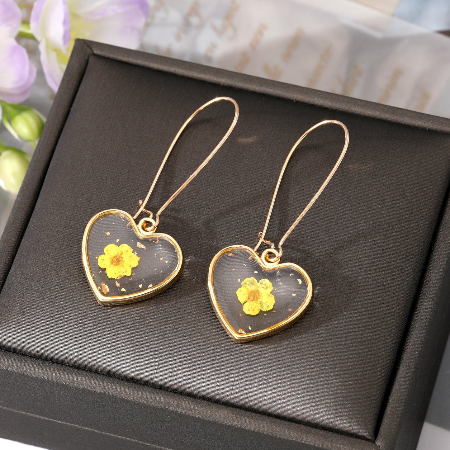 Wholesale Jewelry 1 Pair Simple Style Flower Alloy Alloy Drop Earrings