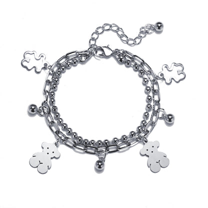 Fashion Heart Shape Alloy Plating Bracelets