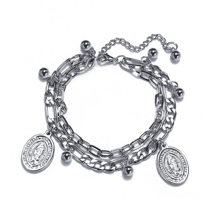 Fashion Heart Shape Alloy Plating Bracelets