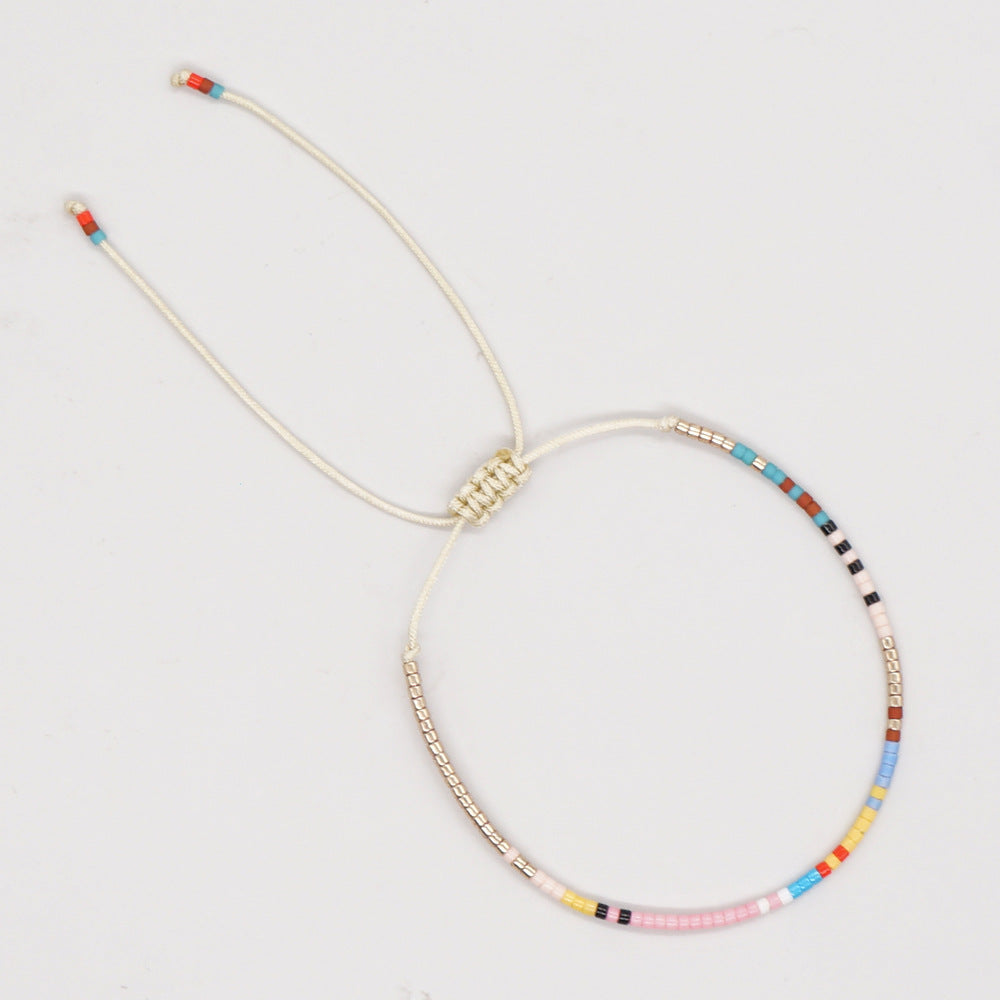 Bohemian Geometric Glass Bracelets