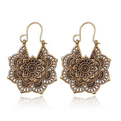 Alloy Vintage Flowers Earring  (alloy) Nhgy2167-alloy