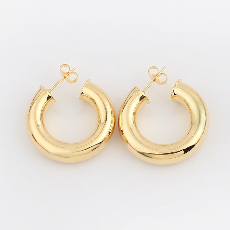 Fashion Geometric Copper Earrings Plating Copper Earrings