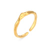 Basic Irregular Stainless Steel Plating Gold Plated Open Ring