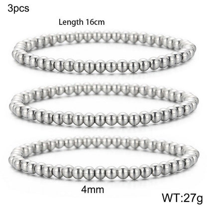 Simple Style Geometric Titanium Steel Bracelets Plating Stainless Steel Bracelets