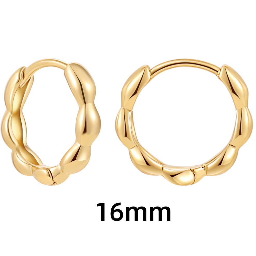 1 Pair Simple Style Heart Shape Plating Copper Earrings