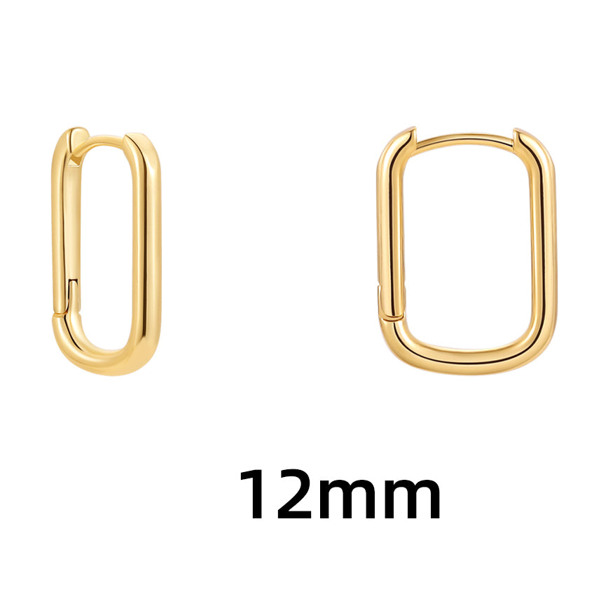 1 Pair Simple Style Heart Shape Plating Copper Earrings